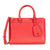 Tory Burch Robinson Small Double-ZIp Tote- Red