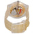 Swatch Golden Dial Golden Sparkle Silicone Ladies Watch SUOK704