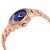 Bulova Crystal TurnStyle Blue Mother of Pearl Dial Ladies Watch 98L247