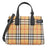 Burberry Small Banner in Vintage Check and Leather- Black