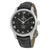 Omega De Ville Automatic Black Dial Black Leather Mens Watch 43113412201001