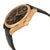 Rolex Cellini Dual Time Black Dial 18kt Everose Gold Mens Watch 50525BKSBKL