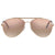 Tom Ford INDIANA Pink Brown Mirror Aviator Ladies Sunglasses FT0497-28Z-58