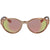 Versace Rose Gold Mirror Oval Unisex Sunglasses VE2179 13614Z 55