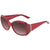 Salvatore Ferragamo Red Rectangular Ladies Sunglasses SF722S613