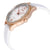 Citizen Chandler Eco-Drive Silver Dial White Silicone Ladies Watch FE6103-00A