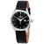 Charmex Black Dial Black Leather Ladies Watch 6387