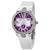 Ulysse Nardin Executive Dual Time Automatic Purple Diamond Dial Ladies Rubber Watch 243-10B-3C/30-07