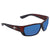 Costa Del Mar Tuna Alley Blue Mirror Polarized Plastic Rectangular Sunglasses TA 10 OBMP