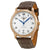 Longines Master Collection Silver Dial Brown Leather Mens Watch L26288783