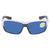 Costa Del Mar Tuna Alley Blue Mirror Polarized Plastic Rectangular Sunglasses TA 39 OBMP
