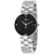 Rado Coupole Black Dial Ladies Stainless Steel Watch R22852703