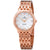 Omega De Ville Prestige 18k Rose Gold White Mother of Pearl Dial Ladies Watch 424.50.27.60.05.002