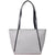 Michael Kors Whitney Pebbled Leather Tote- Grey/Black