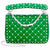 Valentino Rockstud Spike Medium Shoulder Bag- Green