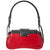 Prada Sidonie leather Shoulder Bag- Red/Black