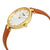 Kate Spade Holland White Dial Brown Leather Ladies Watch KSW1156