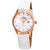 Charmex White Dial White Leather Ladies Watch 6380