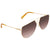 Chloe Ricky Brown Gradient Round Ladies Sunglasses CE139S 743 62