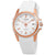 Citizen AR Silver Dial Ladies White Silicone Watch FE6136-01A