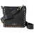 Valentino Mini Rockstud Leather Hobo Bag- Black