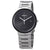 Seiko Essentials Black Dial Stainless Steel Mens Watch SNE479