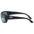 Costa Del Mar Fantail Gray Silver Mirror Polarized Plastic Rectangular Sunglasses TF 11 OSGP