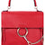 Chloe Faye Medium Suede Calfskin Shoulder Bag- Dahlia Red