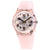 Swatch Pink Board Transparent Dial Pink Silicone Ladies Watch GP158