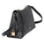 Michael Kors Crosby Medium Pebbled Leather Messenger Bag- Black