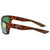 Costa Del Mar Motu Green Mirror Polarized Plastic Square Sunglasses MTU 66 OGMP