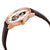 Rado Coupole Classic Open Heart Automatic Silver Dial Mens Brown Leather Watch R22895025