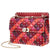 Valentino Medium Rockstud Spike. It Bag- Red Multicolored