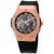 Hublot Classic Fusion Hand Wind Skeleton Dial Black Leather Mens Watch 515.OX.0180.LR