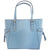 Michael Kors Textured Leather Tote- Powder Blue