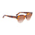 Tom Ford Brown Round Ladies Sunglasses FT0598-53G