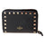 Valentino Leather Folding Wallet- Black