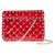 Valentino Small Patent Rockstud Spike Bag- Red