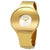 Calvin Klein Seamless Silver Dial Yellow Gold-tone Medium Bangle Ladies Watch K8C2M516