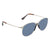 Persol Light Blue Round Mens Sunglasses PO 2649S 51856 55