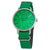 Calvin Klein Even Green Dial Green Leather Mens Watch K7B211ZL