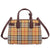 Burberry Small Banner Leather Tote- Deep Claret