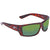 Costa Del Mar Cat Cay Green Mirror 580P Rectangular Sunglasses AT 10 OGMP