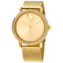 Movado Bold Pale Gold Sunray Dial Mens Watch 3600560