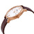 Charmex Amalfi Quartz Silver Dial Mens Brown Leather Watch 3030