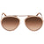 Tom Ford DASHEL Gradient Brown Aviator Unisex Sunglasses FT0508-28F-55