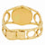Calvin Klein Round Silver Dial Yellow Gold PVD Ladies Watch K5U2M546