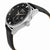 Seiko Kinetic Black Dial Black Leather Mens Watch SRN045P2