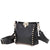 Valentino Mini Rockstud Leather Hobo Bag- Black