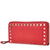 Valentino Rockstud Long Wallet-Red